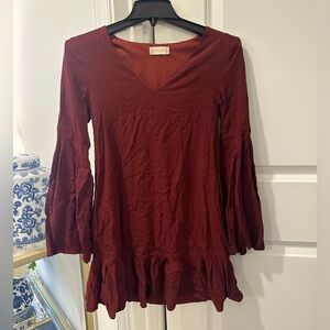 Altar’d State V Neck Wide Sleeve Dress